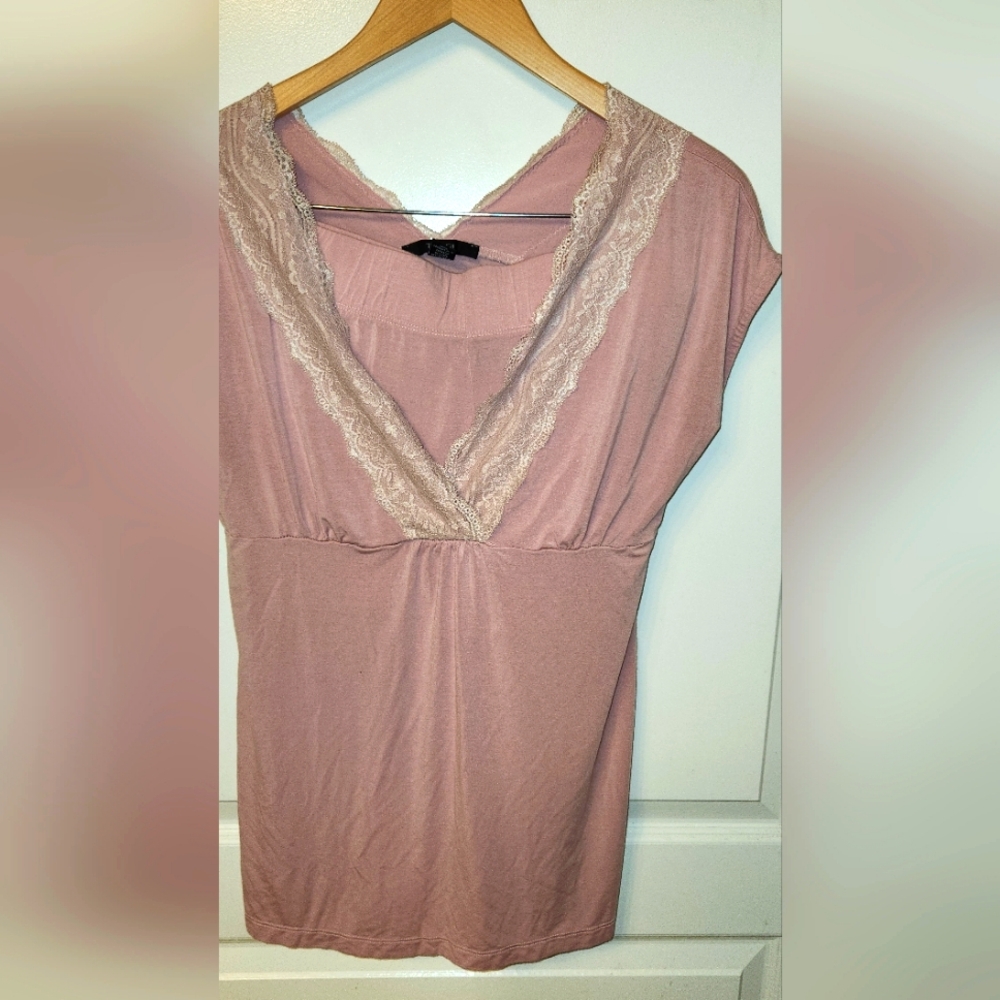TAHARI Pajama Short Set, Size M, Color Rose